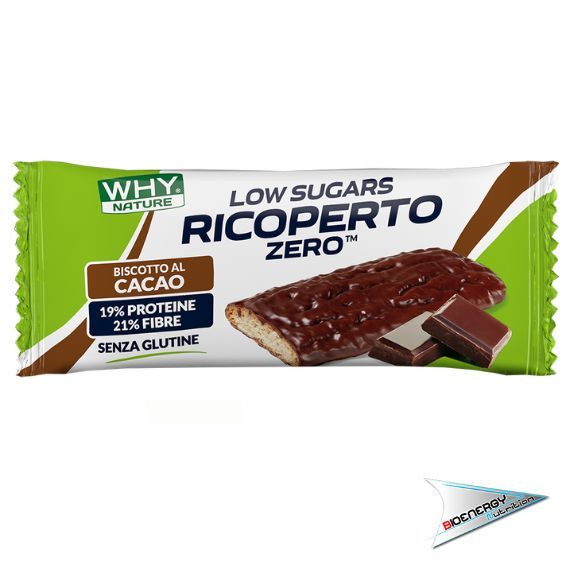 Why-RICOPERTO ZERO (Conf. 20 biscotti da 25 gr)   Cacao  